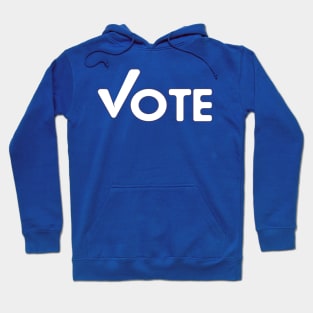 Vote Blue Mask Hoodie